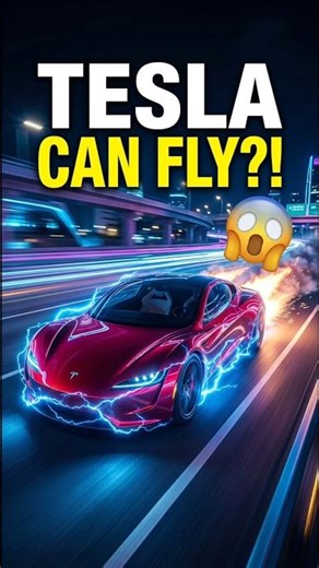 Tesla Says This Car Can Fly… Literally 😱🚀 #shorts