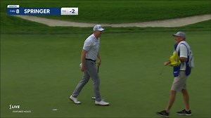 Hayden Springer makes birdie on No. 8 at Farmers