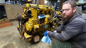 Inspecting and Preparing a Replacement D315 Engine for a Caterpillar D4 Restoration