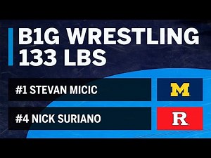 133 LBS: #1 Stevan Micic (Michigan) vs. #4 Nick Suriano (Rutgers) | Big Ten Wrestling