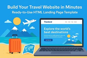 HTML Landing Page Template | Ready-made Design for Your Business - Etsy UK