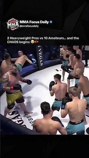 2 heavyweight pros take on TEN amateurs at ONCE 😱🔥