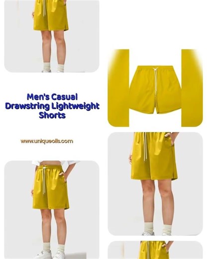 Men's Casual Drawstring Lightweight Shorts