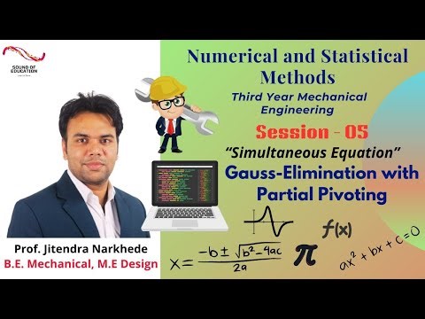 Simultaneous Equation | Gauss Elimination Method (Pivoting)| Unit- 01