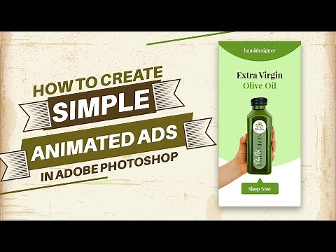 How to create simple animated banner ads in Adobe Photoshop | Photoshop Tutorial for Beginners