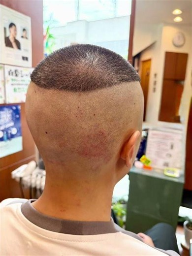 個性的なベリーショート（カミソリで剃りました） #barbershop #haircut #barber#ベリーショート