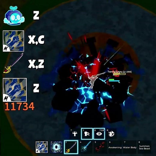 *BEST* PORTAL SABER GODHUMAN COMBO IN BLOX FRUITS (2026) #bloxfruits #combo #portal