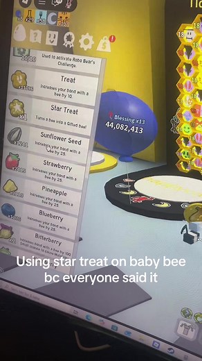 Gifting Star Treats in Bee Swarm Simulator