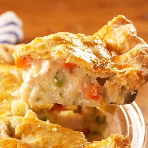 Homemade Chicken Pot Pie is SO much better than store-bought. Full recipe: http://dlsh.it/iusej3v | Delish