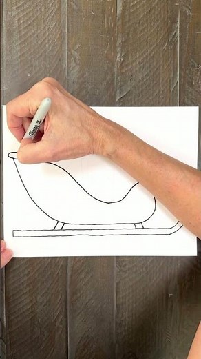 Draw Santa’s Sleigh #artprojectsforkids