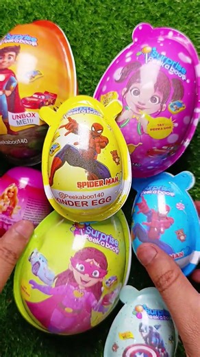 Giant Kinder Eggs Surprise ASMR Satisfying Video #asmr #satisfying #kindereggs