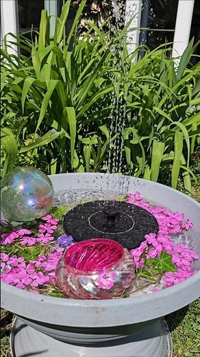 2 Solarbrunnen Ideen 🩷🌸💧☀️ Gartendeko 🌸