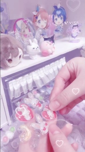 シール貼るのが楽しい🐰#手元動画 #シール #シール帳