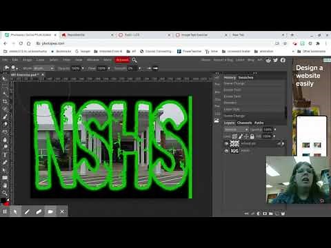 How To Put an Image Behind Text in Photopea