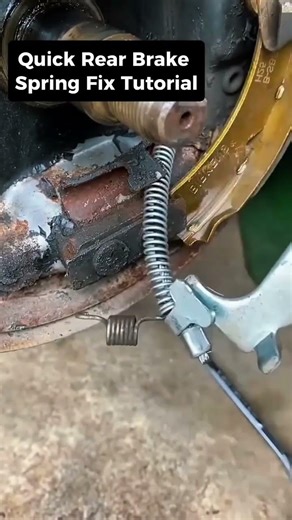 Quick Rear Brake Spring Fix Tutorial #shorts