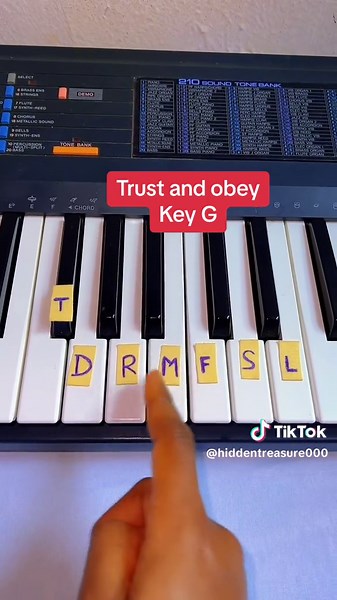 Trust and Obey Piano Tutorial in Key G