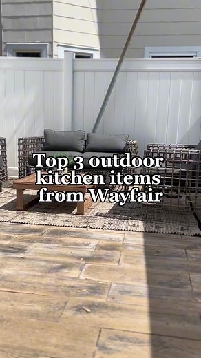 From grilling to chilling, these Wayfair outdoor kitchen items are a game-changer 🌞🍹 #wayfair #wayfairfurniture #outdoorcooking