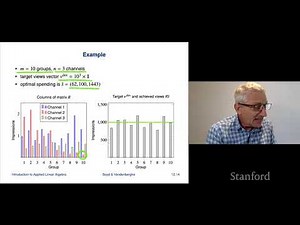 Stanford ENGR108: Introduction to Applied Linear Algebra | 2020 | Lecture 34-VMLS least squares ex.