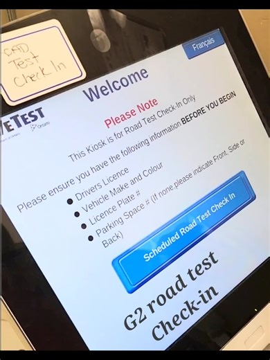 Schedule road test Check-in G2 & G road test #scheduleroadtestcheckin #schedule #g2&g #Groadtest #g2roadtest #roadtest #drivetest #growingstardrivingschool