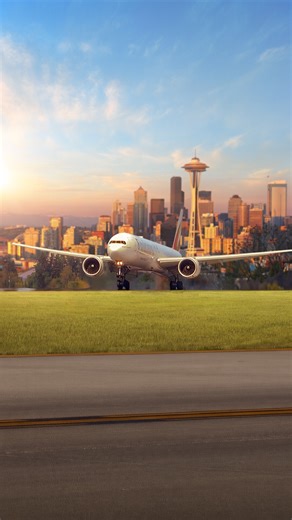 Emirates on Instagram: "Taking in views of the Pacific Northwest, as we bring our @Boeing 777 home to Seattle. #Emirates #FlyBetter"