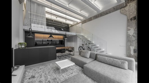 Welcoming loft apartment in a reconstructed industrial building