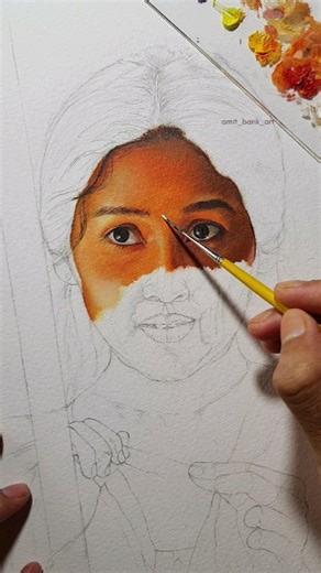 Amit Barik on Instagram: "New oil painting Progress #oilpainting #artistsoninstagram #artoninstagram #instareels #india #world #artist #trending"