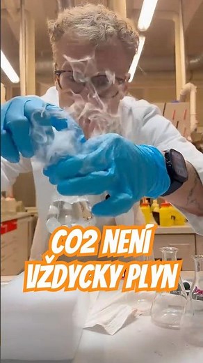 Oxid uhličitý nemusí být vždycky plyn 💨 #klimatomluva #klimatickezmeny #science