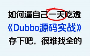 B站讲的最细的Dubbo实战教程（2025最新版），一节课讲透dobbo服务调用底层原理源码分析 详解！比啃书效果好多了！