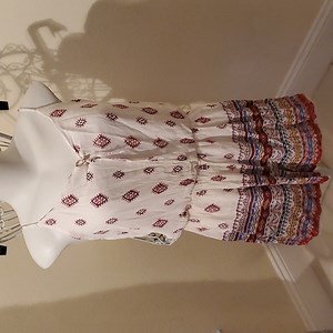 SUPER CUTE SMALL ROMPER JUMPSUIT WHITE BLUE RED