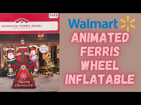 Gemmy Airblown Prototype Animated Ferris Wheel Inflatable Review & Unboxing Walmart 2021 Christmas