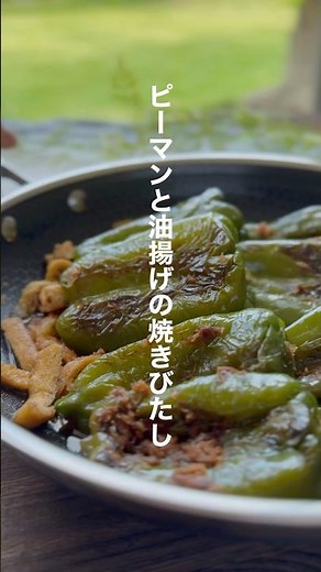 ピーマンと油揚げの焼きびたし【作り置きやお弁当に】#shorts #簡単レシピ #ピーマンレシピ