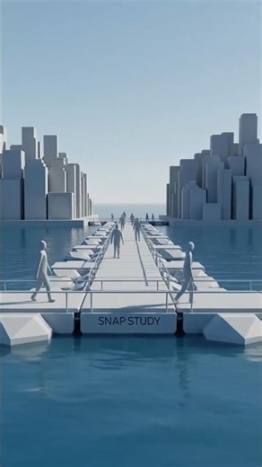 What Makes FLOATING Bridges Connect Cities Across Water? 🌊#shorts