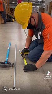 Miguel shows us how he is measuring and practicing a pipe bend. Practice is so vital. The main objective of bending a pipe is to bend the pipe without any buckling (collapsing under pressure), and with as little crimping and flattening as possible. It is important that the pipe keeps its shape- as deformed pipes can break under pressure, crack and generally aren’t appealing. (Doesn’t look very professional) #LincolnTech #electrical #electricians #pipebending #howto #handsonlearning #newcareer #y