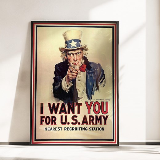 Uncle Sam “I Want YOU” U.S. Army Poster
