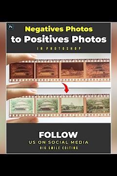 How To Convert Negative Films To Positive Digital Photos - Photoshop Tutorial
