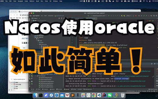 Nacos 使用Oracle数据库持久化
