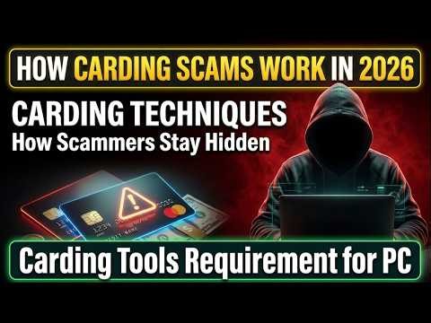 Carders Tools Requirements for carding in PC/Laptop | Carding Exposed 2026