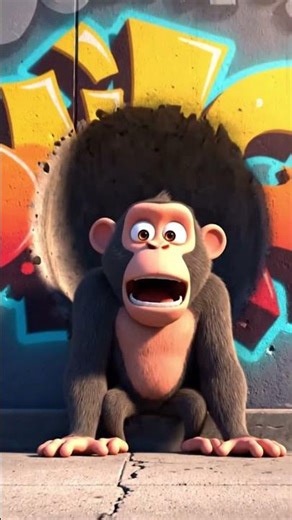 Balloon or Rock 🎈💀 Monkey Kick Test!#Monkey #SoccerFail #Animation #3danimation #funny
