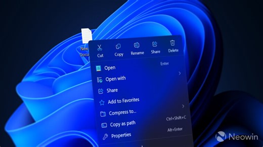 Microsoft is fixing cluttered context menus in Windows 11 apps