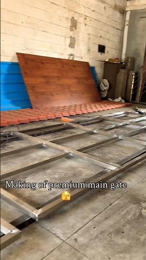This Stainless Steel Gate Looks Amazing //😍//#steelfabrication #fabricationwork ‪@YouTube‬