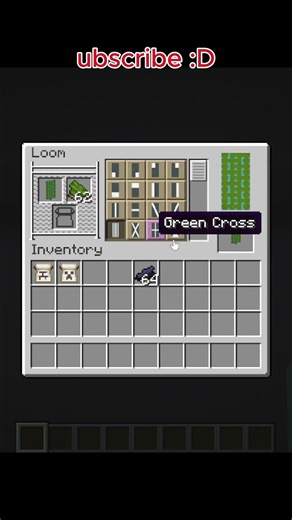 How to make a creeper banner in Minecraft #minecraft #minecraftbannerdesigns #shorts