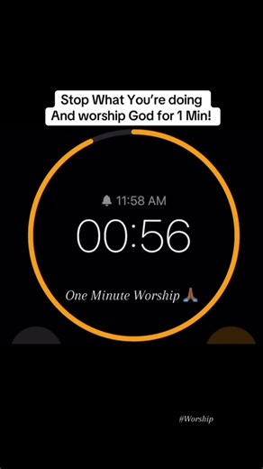 One Minute of Powerful Worship and Prayer