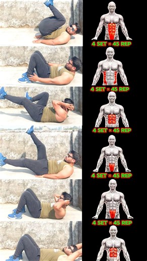 Abs Workout At Home without equipment 🏡🔥 #cardio #fatburn #core #sixpack #workoutathome #exercise