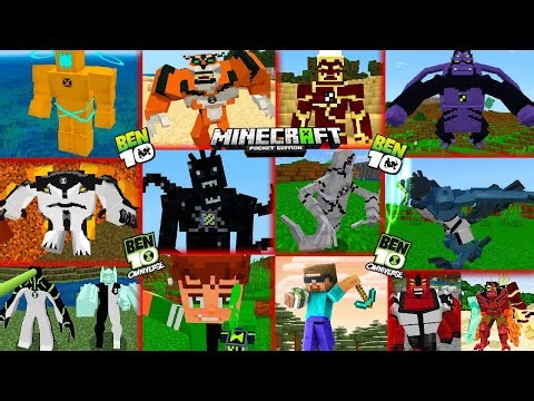 😍TOP 5 BEN 10 MODS FOR MINECRAFT PE OF ALL TIME🔥 | MCPE 1.21+