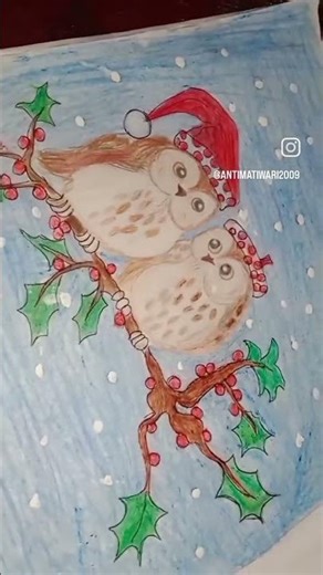 merry christmas 🌲🌲🤶🏻🤶🏻🎄🎄🎄🎄🎄🎄 ... Art by Antima tiwari #@ sketchable art ##@ painting