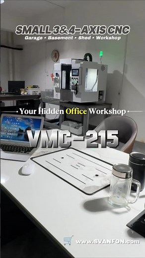 Compact 3/4Axis NC Machining CenterSmall Benchtop Milling Machine SVANFON Precision DIY Metalworking