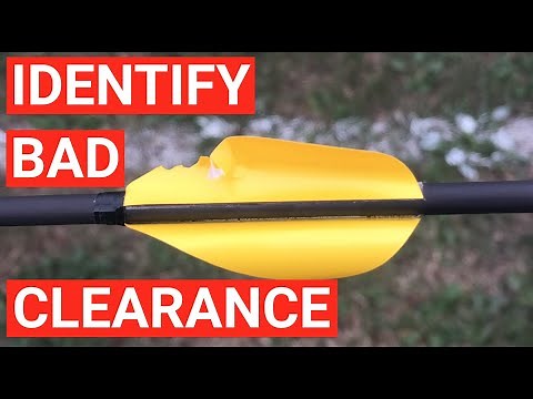 Arrow clearance tests - recurve archery tuning