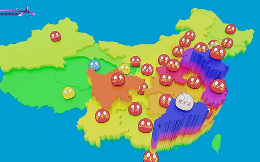 全国各省级行政区2021年度GDP数据可视化