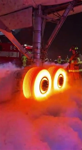 White-Hot Jet Brakes Explosion