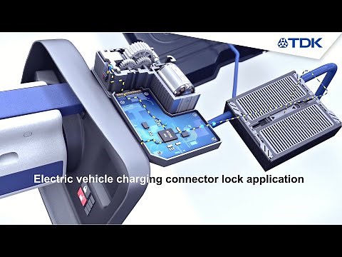 Electric vehicle charging connector lock application | TDK-Micronas